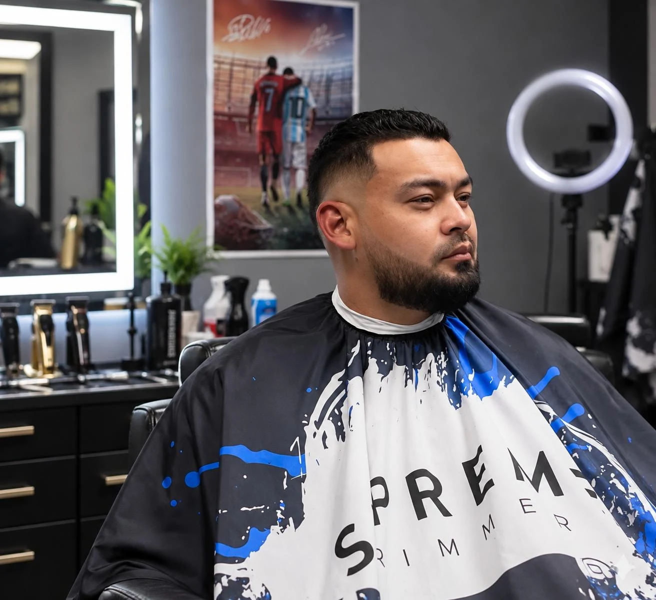 Corte de cabello y barba en JMP BARBER